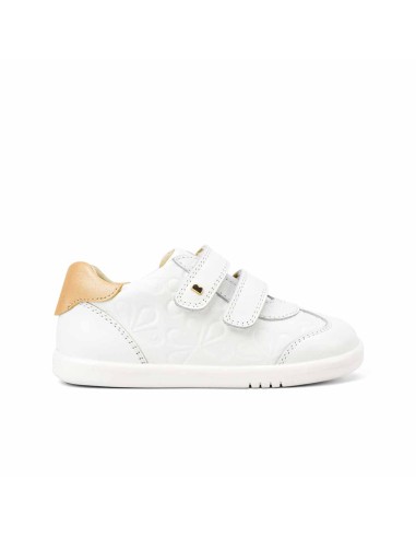 Bobux Sneakers Sprite Embossed White + Pale Biały